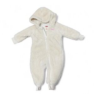 Levi's white & cream baby snowsuit